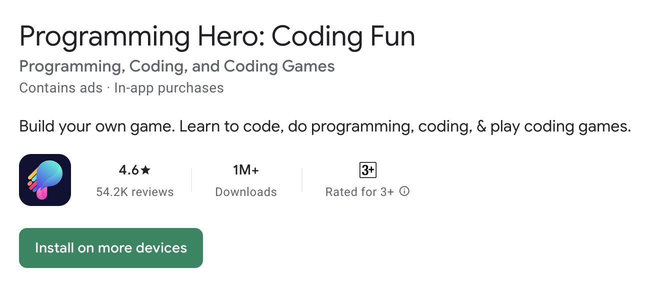 Programming Hero App